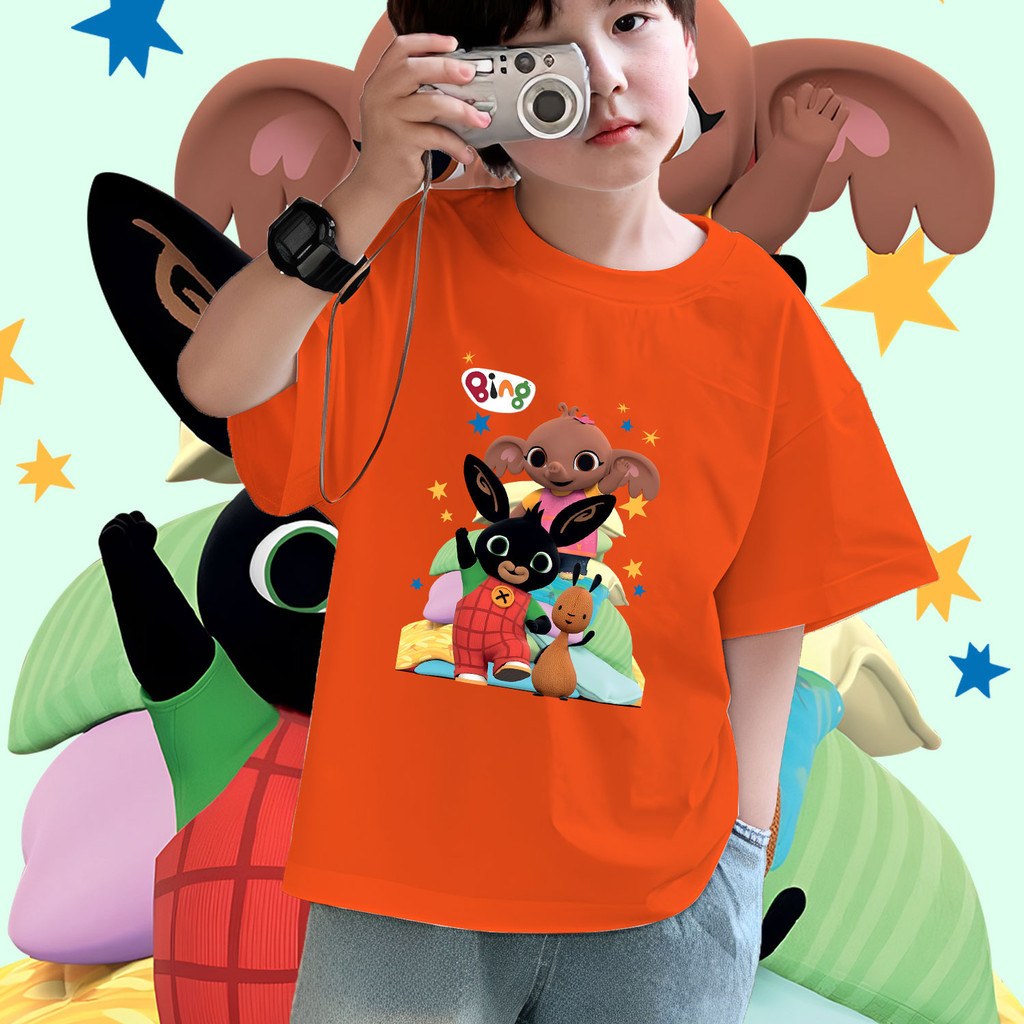 UNISEX 100-150cm เสื้อยืดเด็ก เด็กใหม่น่ารักเสื้อยืด 2025 BING Children’s T-shirt  พร้อมส่ง ราคา ถูกที่สุด ดีลบีเคเค แกลเลอรีภาพที่ 4