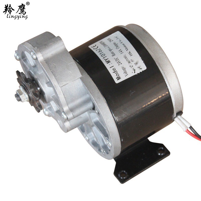 Lingying มอเตอร์สามล้อรถยนต์ไฟฟ้า 12V24V250W350W ลดความเร็วแปรง MY1016Z2 Eunite