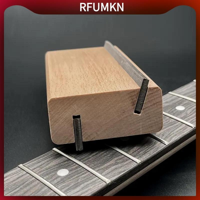[rfumkn] Guitar Fret Beveling File Guitar Fret Crowning End Bevel File สําหรับ Mandolin