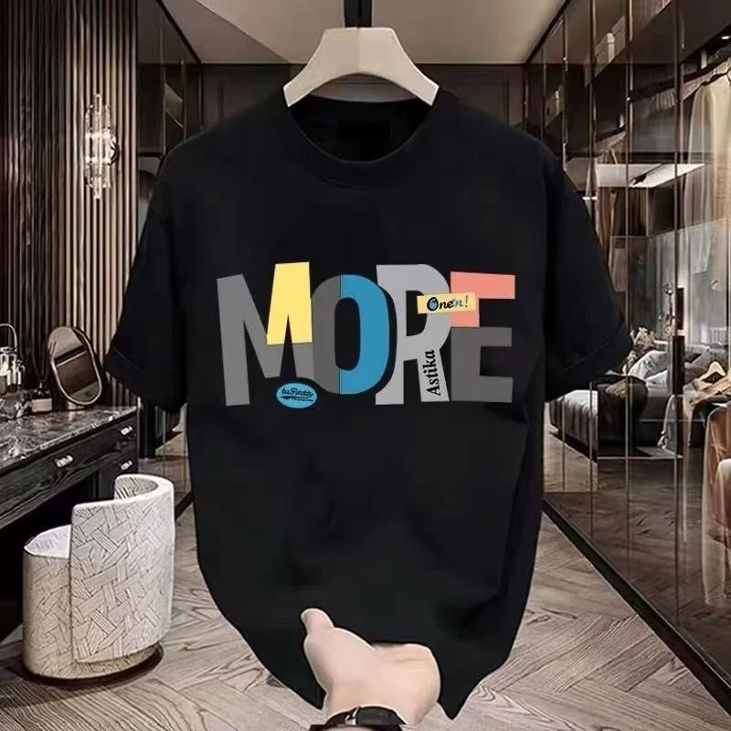 Basi💥เสื้อยืด oversize unisex สตรีทแฟชั่น โคตรนุ่ม เสื้อ cotton 100% ไม่หดตัวลาย เสื้อไม่ยับ ลาย "MORE"