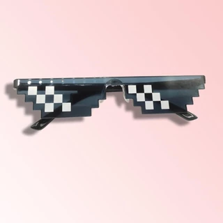 แว่นตากันแดด Mosaic Glassesคอสเพลย์อะนิเมชั่น โมเสค พิกเซล แว่นกันแดด thug life glasses