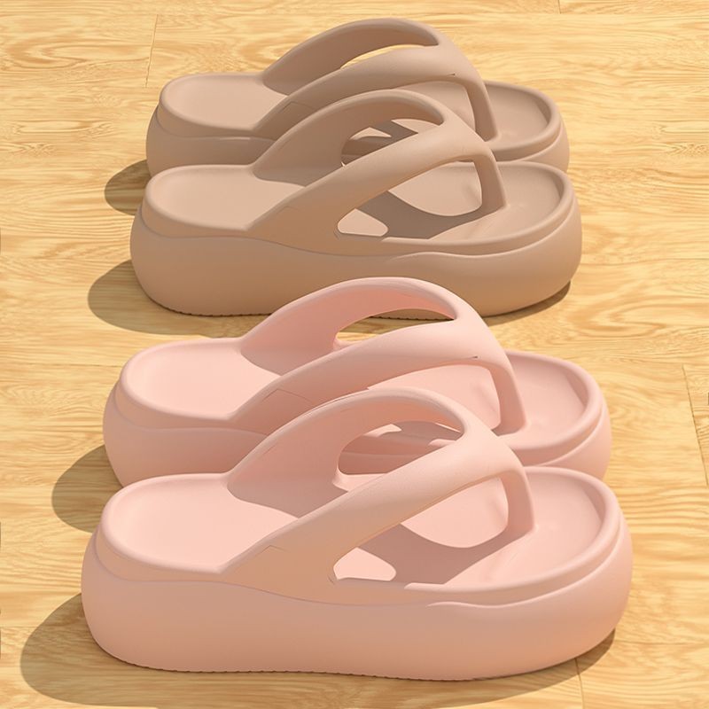 รองเท้าฟลิปฟลอปส้นหนานุ่มสำหรับสตรี ออกแบบใหม่ ทนทานต่อการลื่น อ่อนโยนในฤดูร้อน เหมาะสำหรับใส่ที่ชายหาดและนอกบ้าน - รูปที่ 6