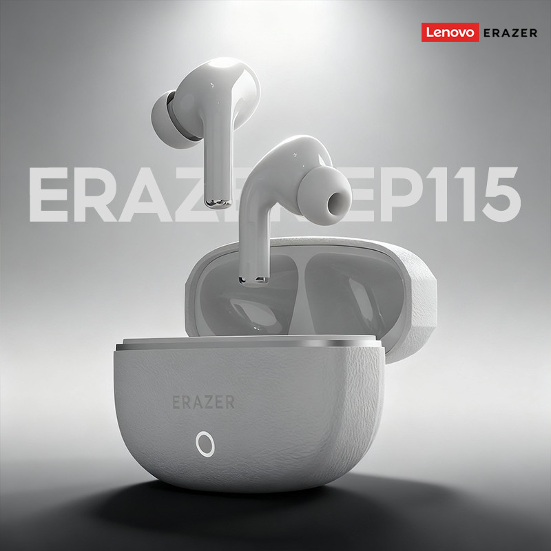 Lenovo ERAZER EP115 หูฟัง หูฟังบลูทูธไร้สาย True HD สเตอริโอ HIFI Latency ต่ําพร้อมไมโครโฟนบลูทูธ 5.