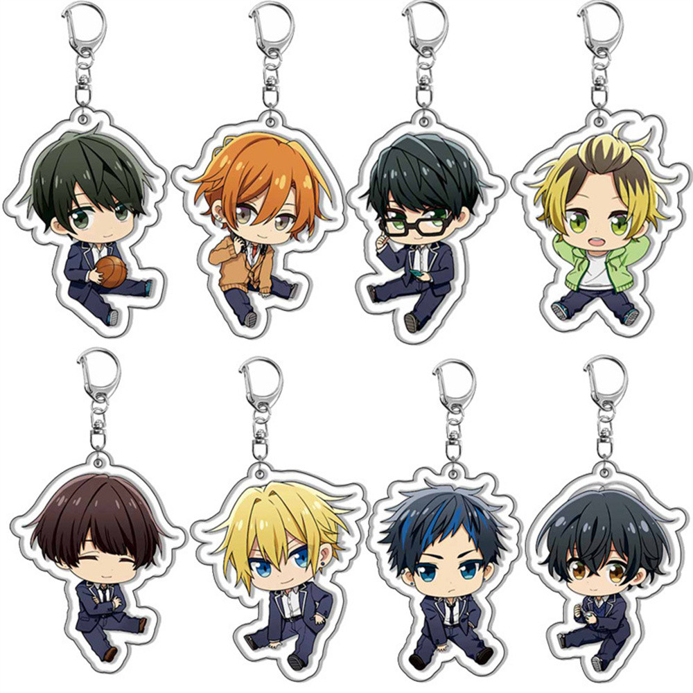 อะนิเมะ Sasaki to Miyano คู่ตัวเลขอะคริลิคพวงกุญแจน่ารัก Miyano Yoshikazu Sasaki Shumei กระเป๋าจี้ขอ