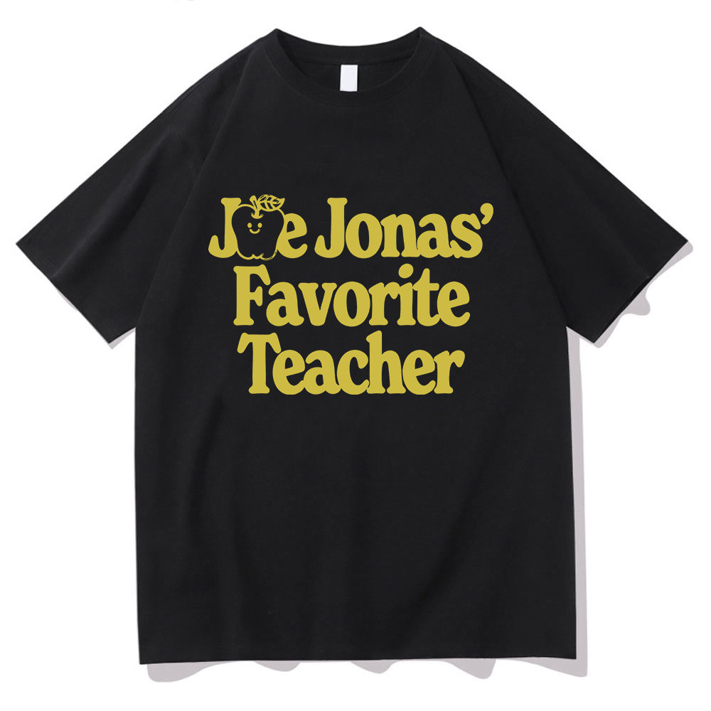 เสื้อยืดพิมพ์การ์ตูนแบบ Jonas Joe Jonas สำหรับคุณครู