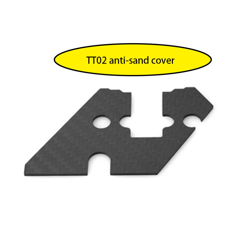 RC Part คาร์บอนไฟเบอร์พวงมาลัยประกอบ Anti-Sand ฝาครอบฝุ่นสําหรับ Tamiya TT02 TT-02 1/10 RC รถอะไหล่อ
