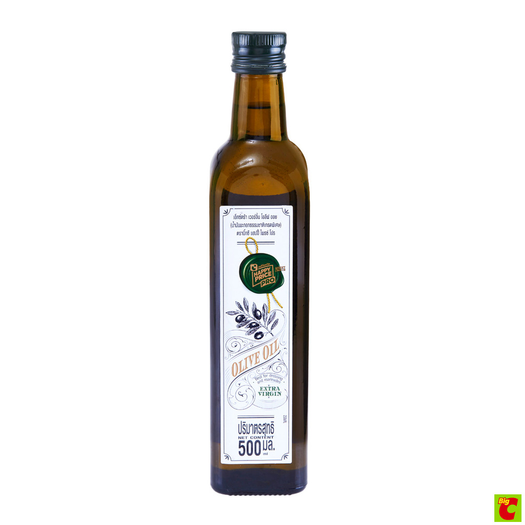 [Live] บิ๊กซี แฮปปี้ ไพรซ์ โปร เอ็กซ์ตร้า เวอร์จิ้น น้ำมันมะกอกธรรมชาติ เกรดพิเศษ 500 มล.