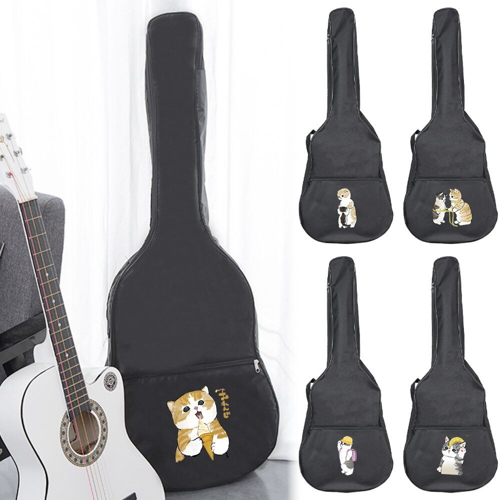 กระเป๋ากีตาร์กันน้ำ Guitar Bag ลายแฟชั่น Oxford หนานุ่ม ป้องกันการชนและรอยขีดข่วน สำหรับกีตาร์ 31-41นิ้ว