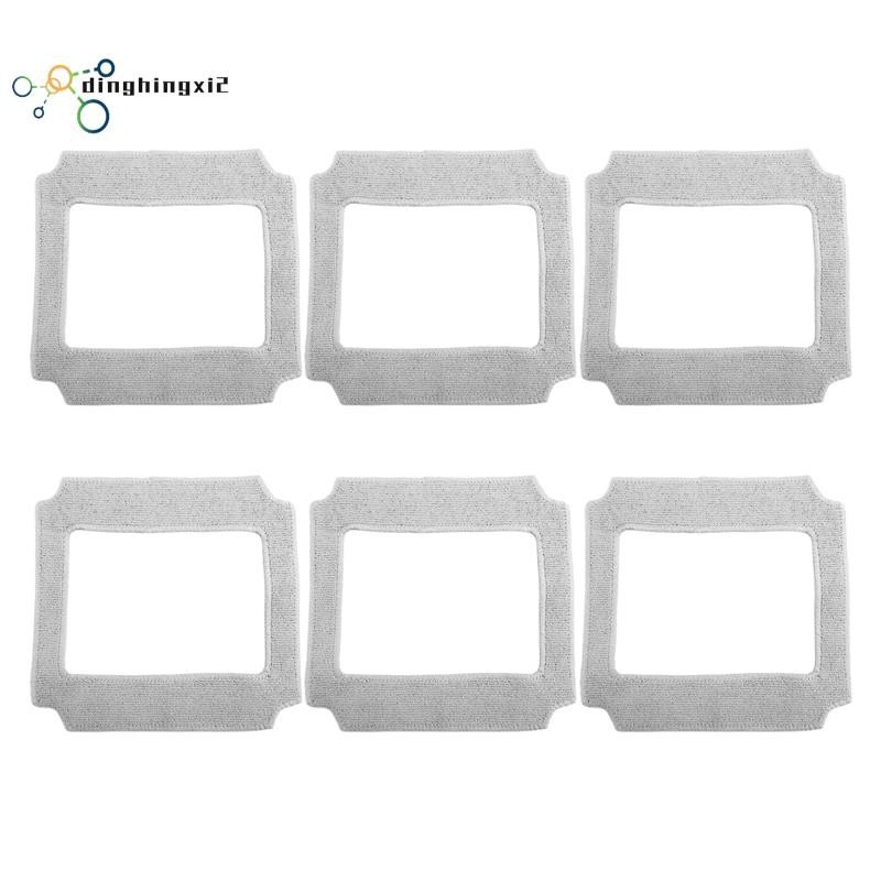 6PCS ทําความสะอาดหน้าต่างหุ่นยนต์ Mop ผ้าทําความสะอาด Rag ผ้าเช็ดตัวผ้าฝุ่นผ้าทําความสะอาดสําหรับ YW