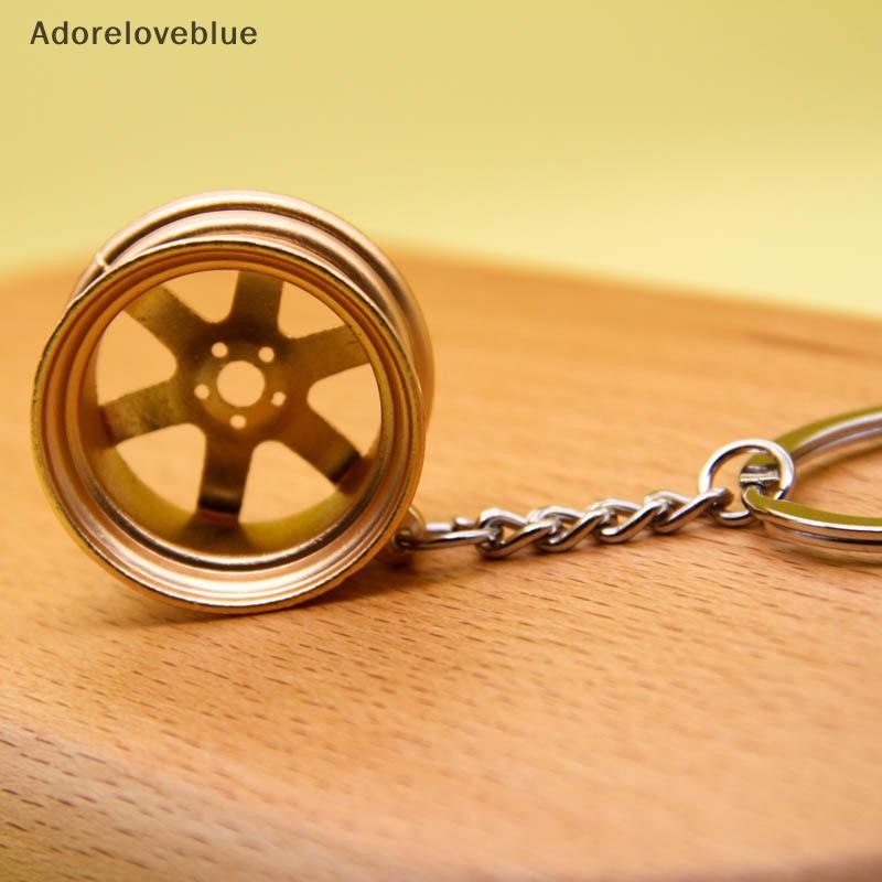 Adoreloveblue การดัดแปลงรถยนต์ Hub Keychain Manual Lever Car Metal Keychain Turbo Gear Pendant Adore
