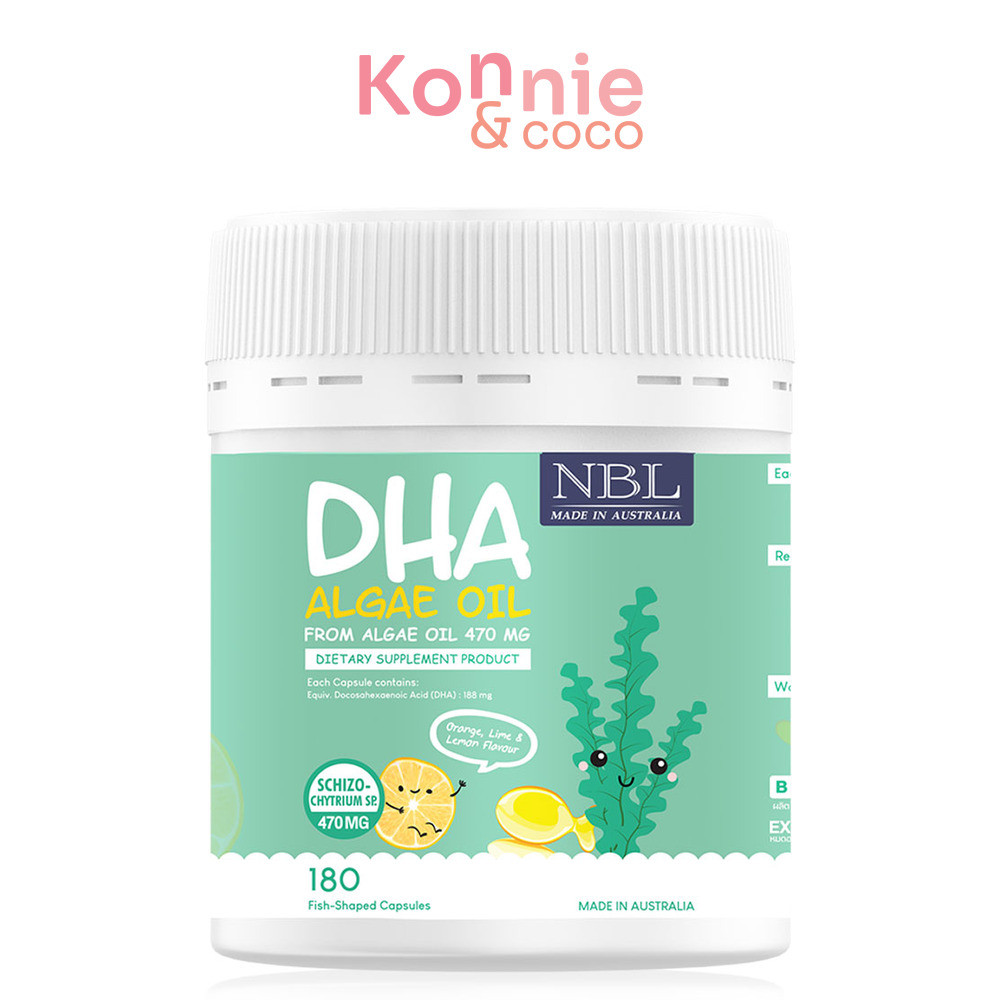 NUBOLIC DHA  Algae Oil From Algae Oil 470mg 180 Capsules.