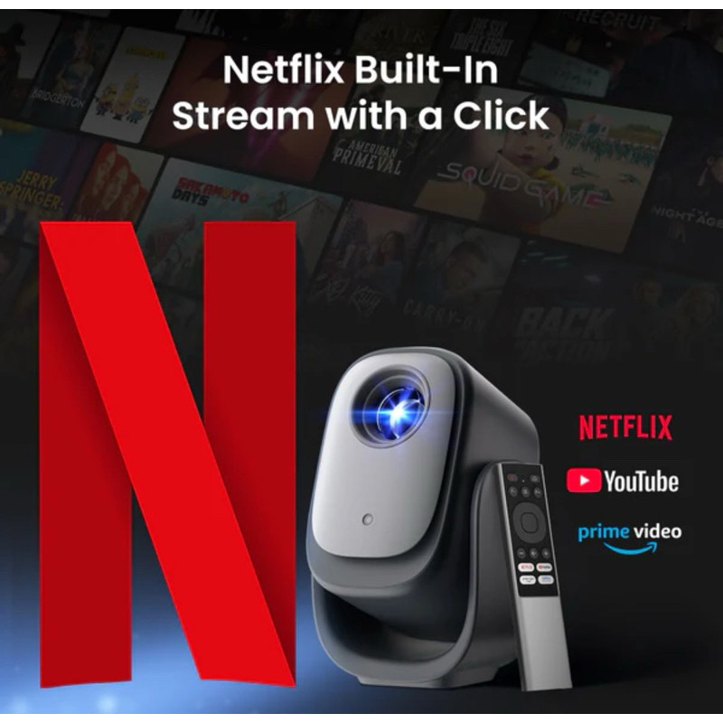 Dangbei N2 Mini 2025 พร้อมขาตั้งกิมบอล HD1080p Smart Projector c/w ฟรีกระเป๋าถือรับประกัน 1 ปี รุ่นใ