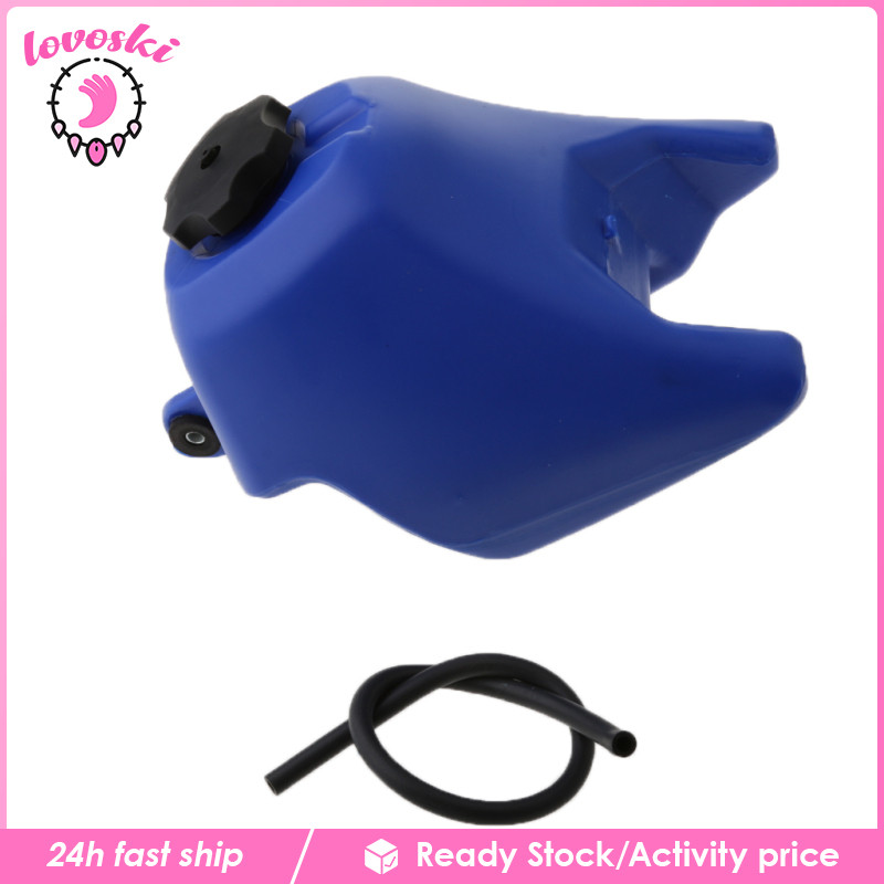 [Lovoski] ถังน้ํามันเชื้อเพลิงน้ํามันแก๊สสีฟ้าพร้อมก๊อกสําหรับ Yamaha PW50 PY50 Dirt Pit Trial Bike