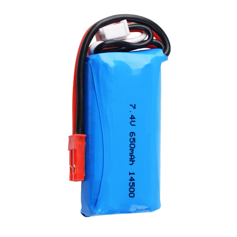เครื่องบินรุ่น 2S 7.4V 650mA 15C 14500 แบตเตอรี่ลิเธียมเหมาะสําหรับ Sima F1 Borong BR6802 ของเล่น