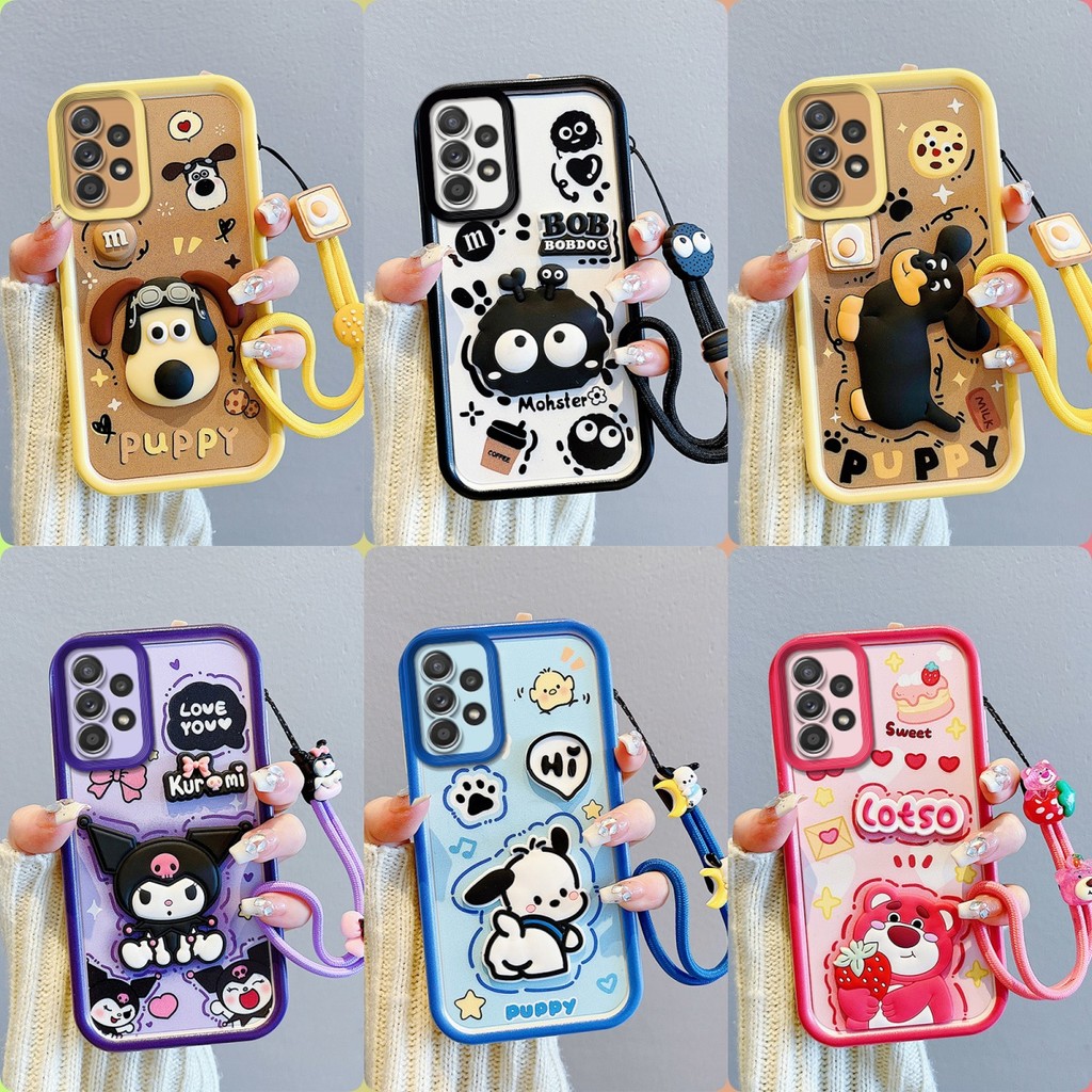 เคส Samsung A53 A33 A23 เคสโทรศัพท์ตุ๊กตาสติ๊กเกอร์น่ารัก