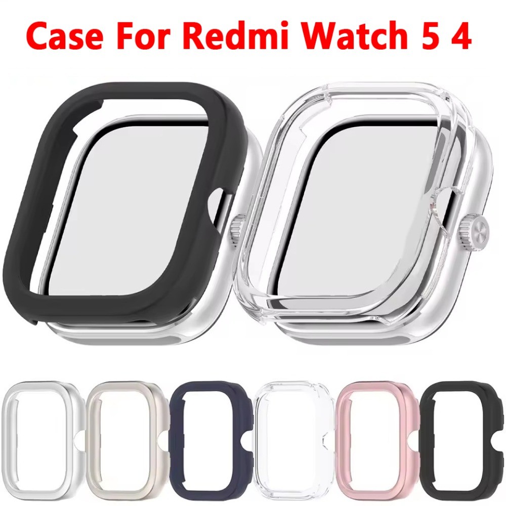 PC Hollow Case + ตัวป้องกันหน้าจอสําหรับ Redmi Watch 5 กรอบป้องกันสําหรับ Redmi Watch 4