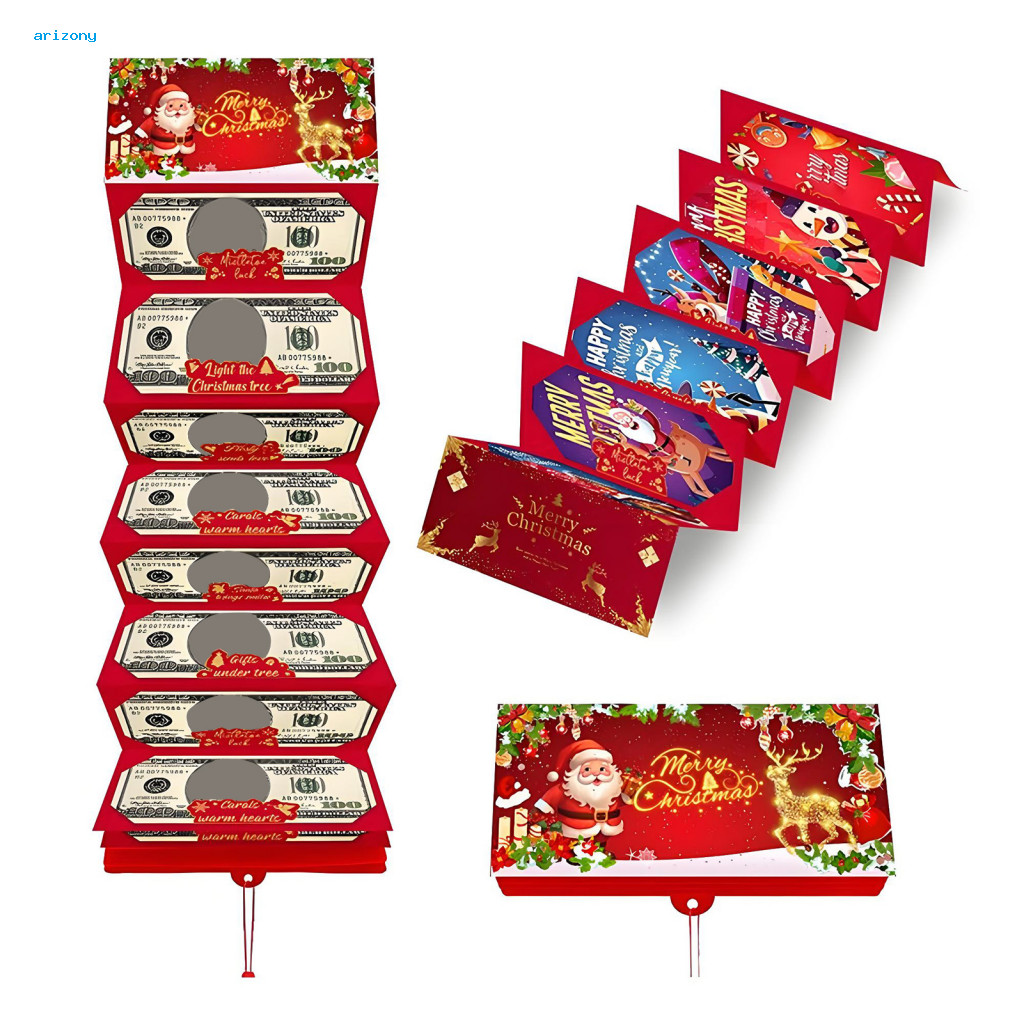 penstok Elegant Holiday Cash Holder Christmas Cash Gift Envelopes Festive Money Holder Envelopes for