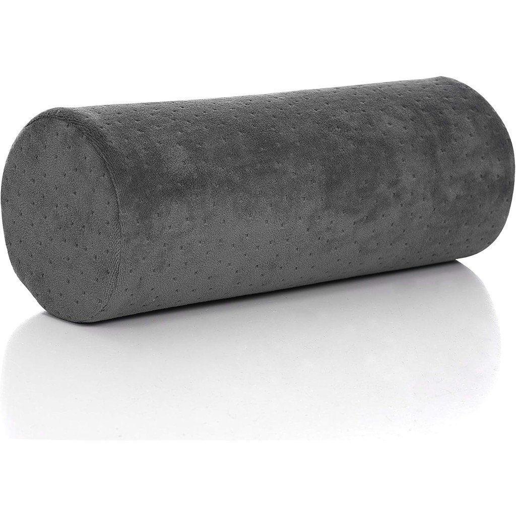 AllSett Health Round Cervical Roll Cylinder Bolster Pillow with Removable Washable Cover, Ergonomica