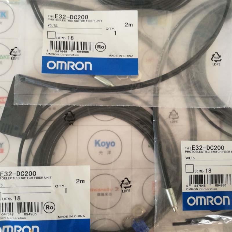 ยี่ห้อใหม่เซ็นเซอร์ไฟเบอร์ออปติกเดิม E32-DC200 E32-ZC200 E32-TC200 E32-ZD200E
