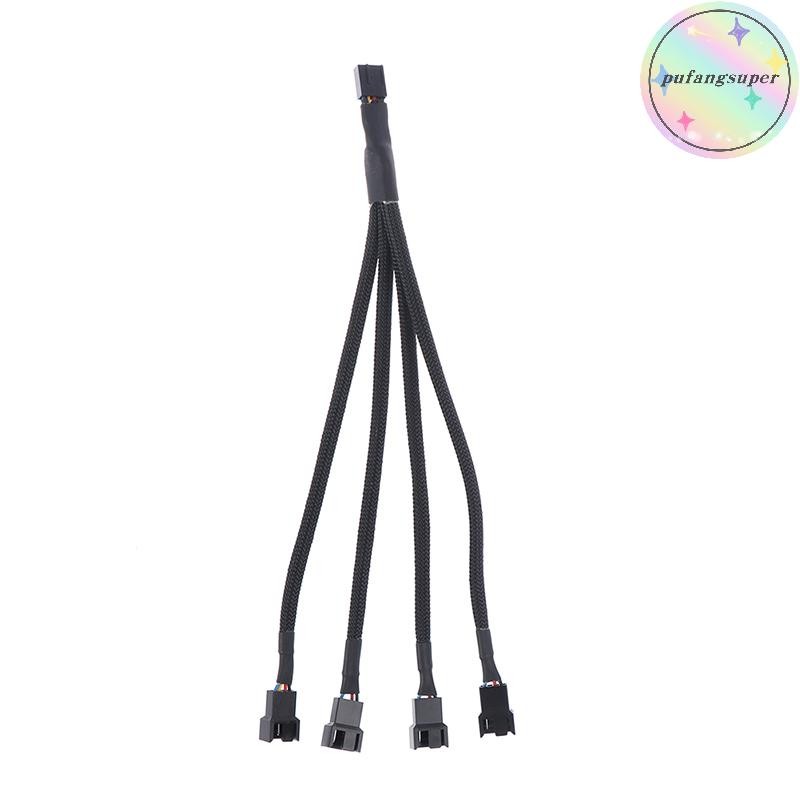 Pufangsuper PWM Fan Splitter 4pin Adapter Cable 1 ถึง 1 2 3 4 คอมพิวเตอร์ CPU Fan Splitter Cable TH