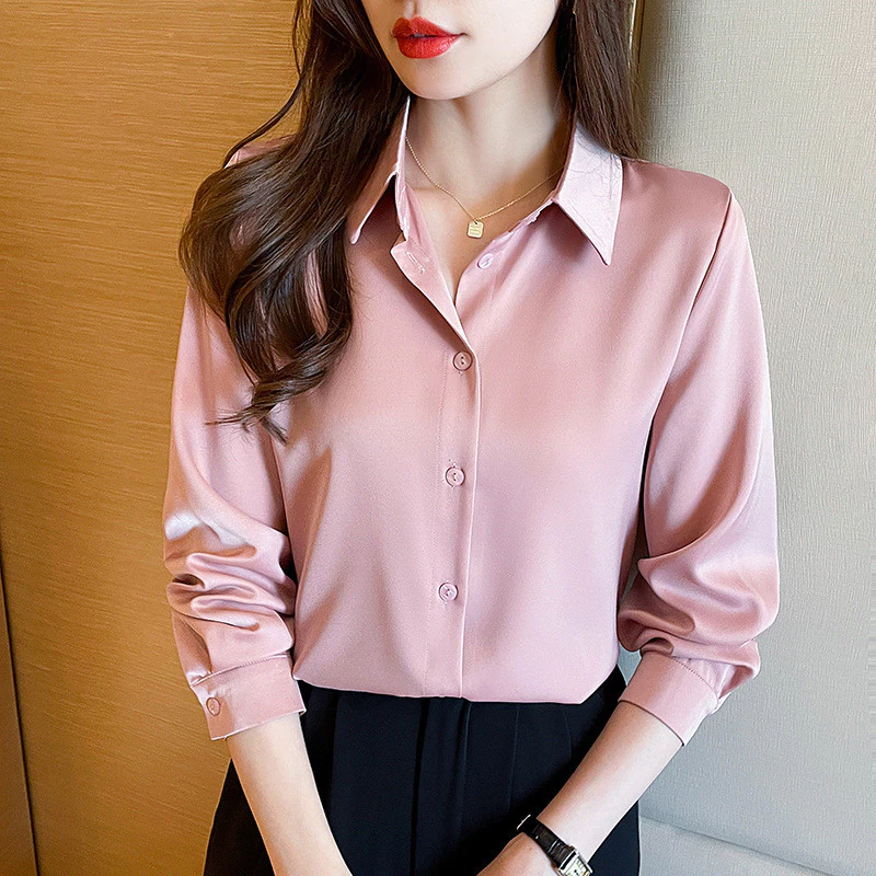 Rommers เสื้อเชิ้ตแขนยาวสไตล์เกาหลี เหมาะสำหรับทำงานและใส่ลำลอง