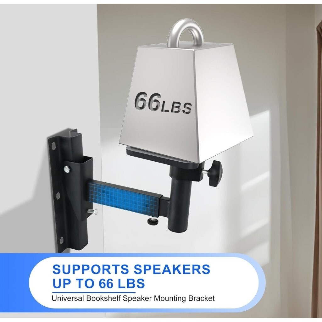 มีส่งด่วน [1ชุด/2ชิ้น] DECCON รับ น.น.25kg ขาแขวนลำโพง หมุนได้ 360องศา SB-001 ขายึดลำโพง ขายึดลําโพงติดผนัง ที่แขวนลำโพง - รูปที่ 6