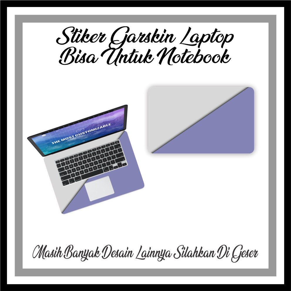 GARSKIN Sticker Skin Laptop protector aesthetic Marble Motif Multigraphika 86