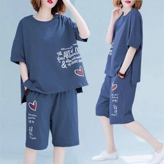 no1shop “ เทรนด์เกาหลี ชุด 2 ชิ้น”เสื้อผ้าแฟชั่นกีฬาลำลองสำหรับผู้หญิง ชุดเซต 2ชิ้น