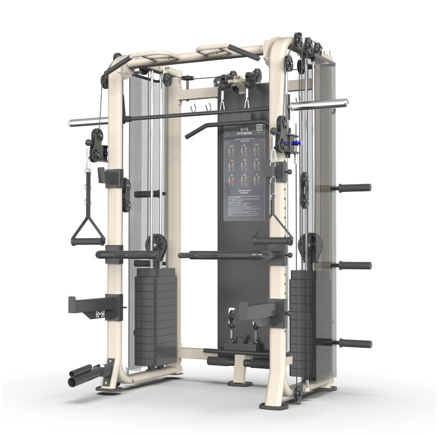 Smith Machine Gantry Home Fitness Squat Rack มัลติฟังก์ชั่น All-in-One Machine Asuka Smith เทรนเนอร์