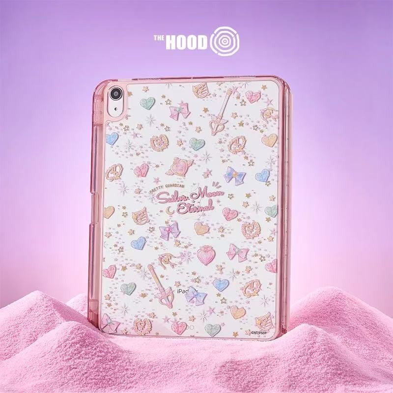 เซเลอร์มูน Eternal - รูปแบบเซเลอร์มูนเคสแท็บเล็ตสําหรับ Tablet Case For iPad Pro / Air6 / Mini7 2025 หน้าปก iPad แบบเปลี่ยนได้แบบใส / หน้าปกแบบ Folio สำหรับ iPad กันกระแทก iPad