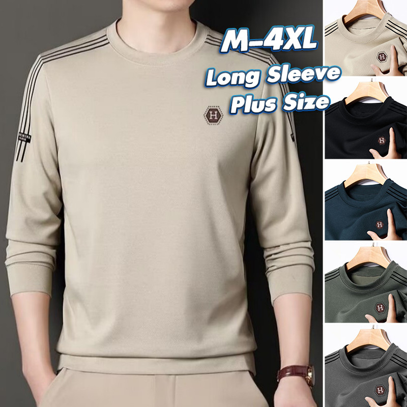 เสื้อเชิ๊ตแขนยาวผู้ชาย ไซส์ใหญ่แบบเรโทร สวมใส่ง่าย สำหรับสวมใส่ในโอกาสต่าง ๆ พร้อมไซซ์จาก M ถึง 4XL