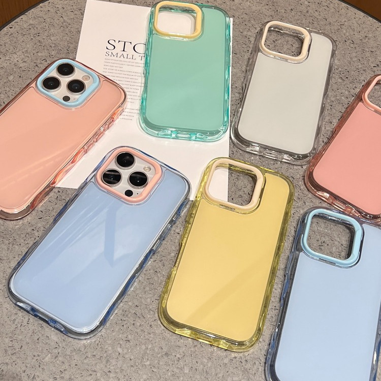 เคสโทรศัพท์มือถือป้องกันการตกสีสันสดใสลายโดพามีน For IPhone 11 15 13 16 12 14 Pro Max 14 15 16 Plus 16E 13Pro 11pro CASE