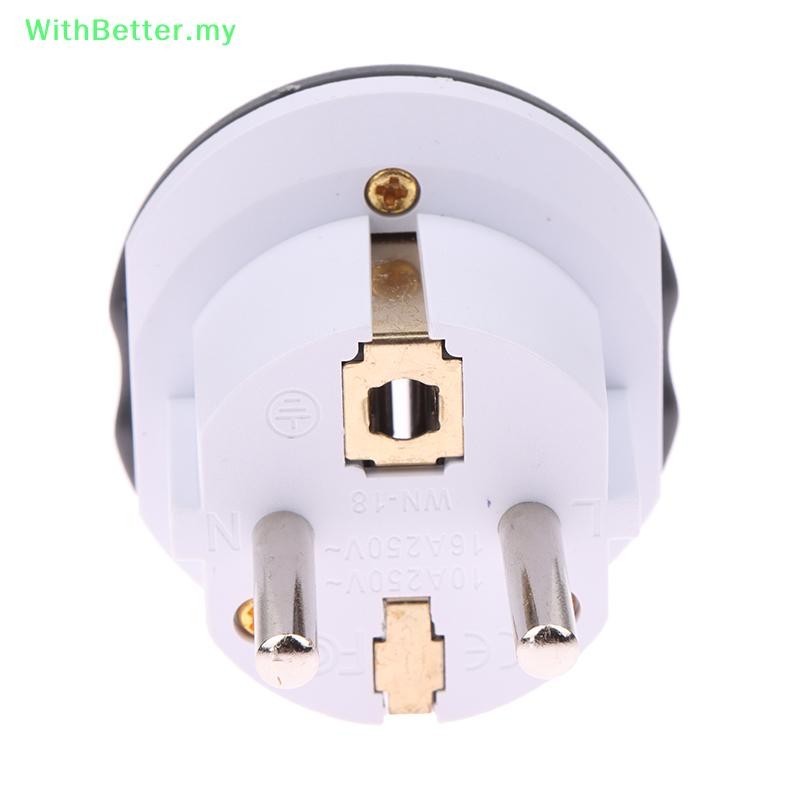 ด้วยปลั๊กแปลงมาตรฐานเยอรมันดีกว่า FR AU US UK To EU Euro Korea Universal Travel Adapter Home Plug Ad