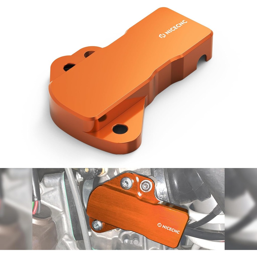 NICECNC สีส้มรถจักรยานยนต์ TPS Sensor Guard Protector ใช้งานร่วมกับ KTM XC-W250 EXC250 EXC300 2018-2