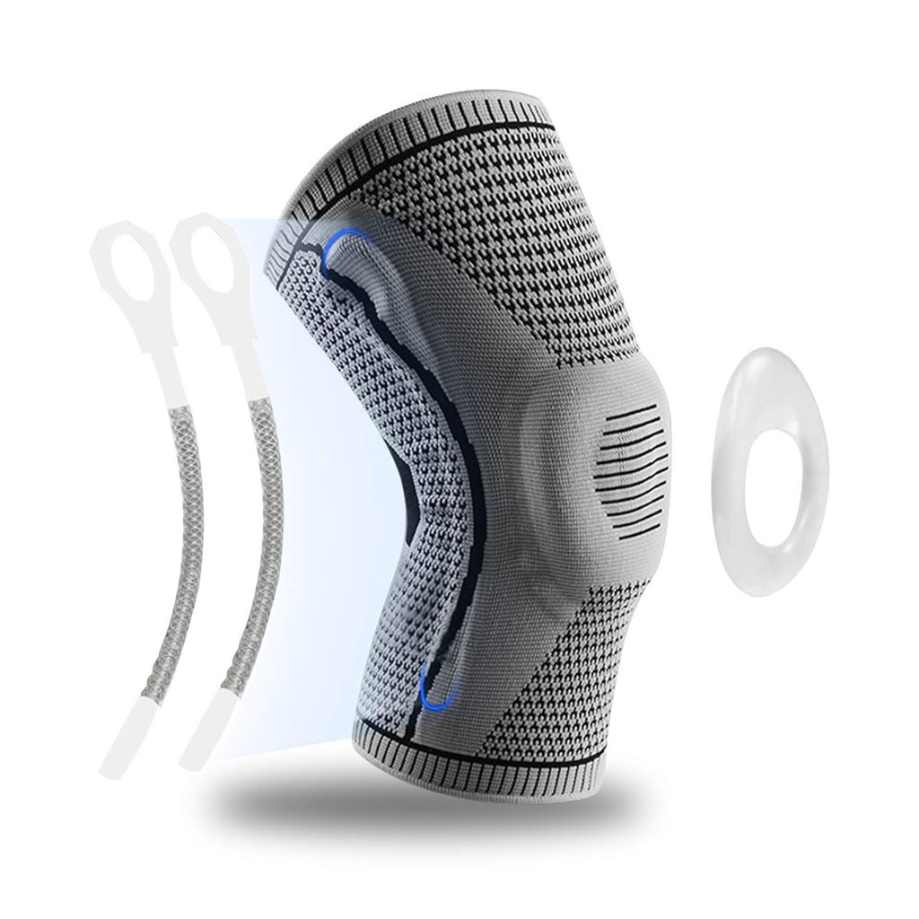 GIRYES Knee Support for Men/Women,Knee Brace Compression Sleeve with Patella Gel Pad & Side Spring S