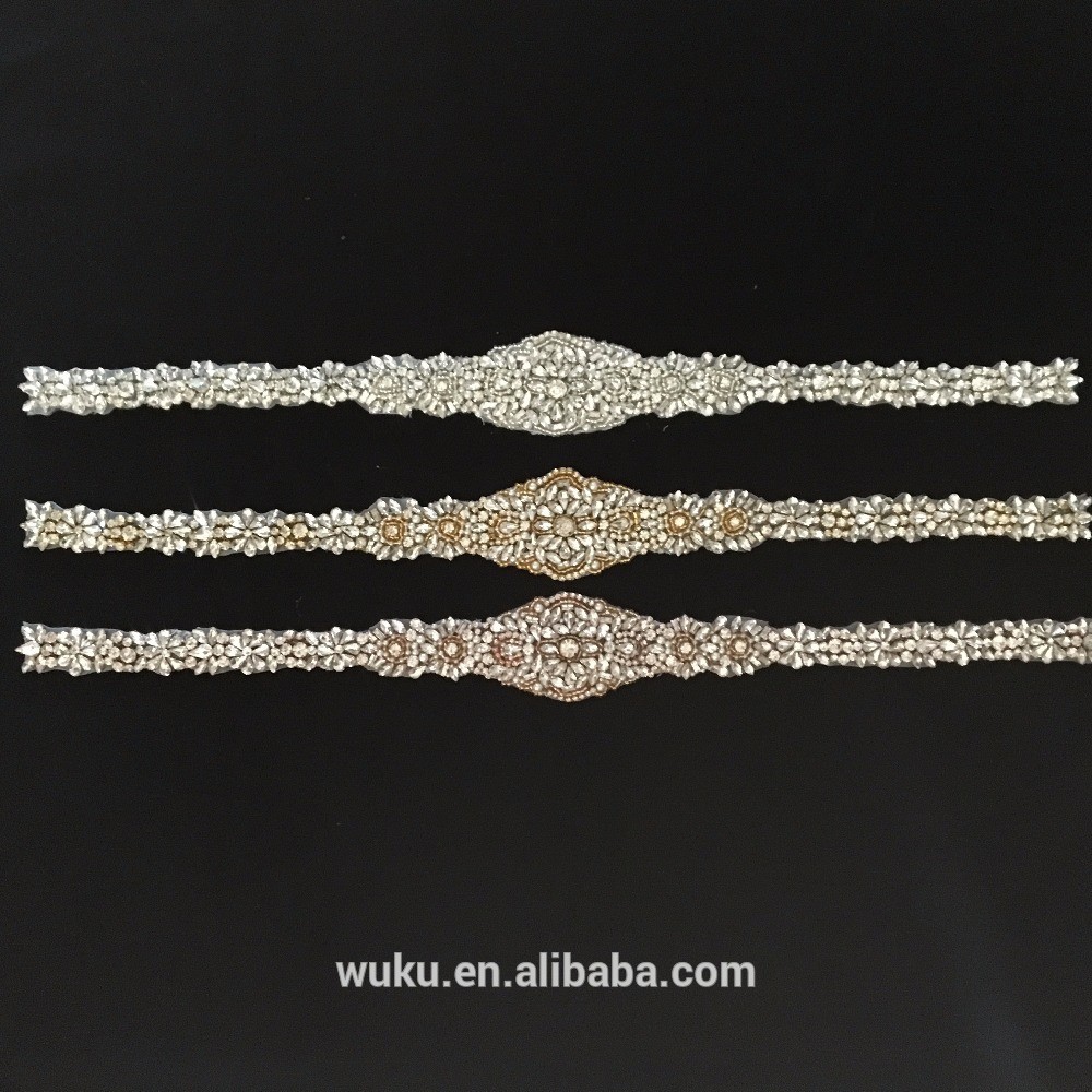 戊酷新款 时尚婚纱礼服装饰腰带腰封 5.8X56cm装饰贴花 BP-777