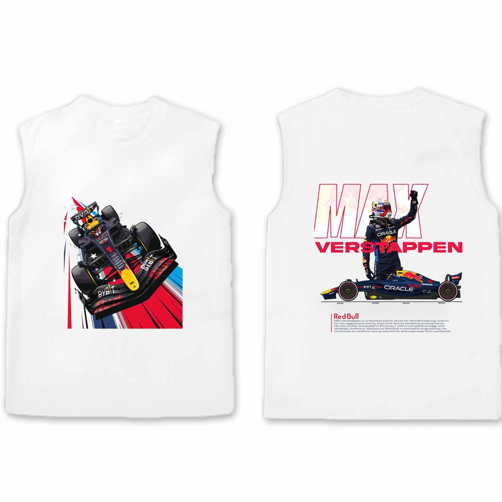 Red Bull Velocity Tank ️ | Motorsport Graphic Vest เสื้อกล้ามรถแข่ง Red Bull