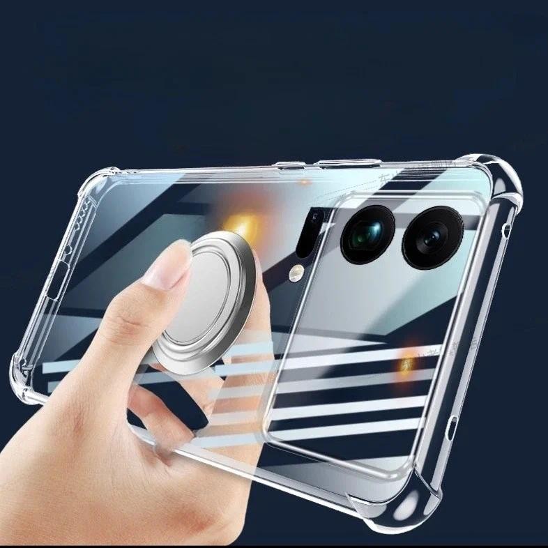 แหวนแม่เหล็กสําหรับ Xiaomi 17 Pro Max กันกระแทกซิลิโคนโปร่งใสถุงลมนิรภัย Soft Case สําหรับ Xiaomi Mi