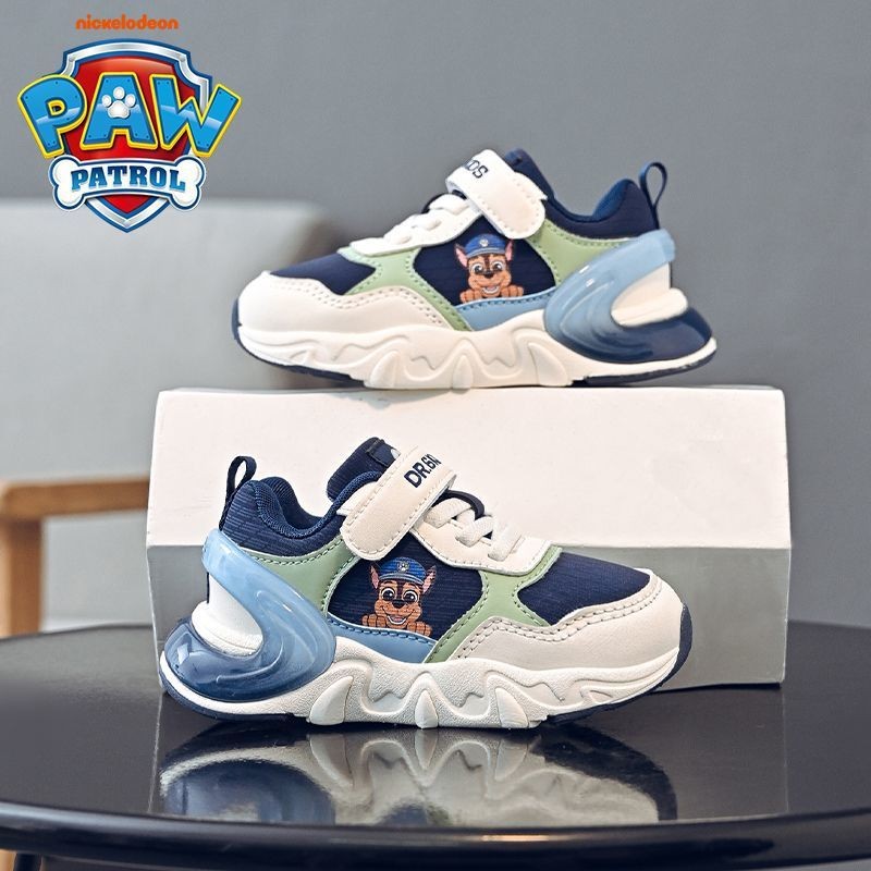 paw patrol รองเท้ากีฬาสำหรับเด็ก สไตล์การ์ตูนใหม่ กันลื่น นุ่มพิเศษ กันน้ำ และสวมใส่ง่ายในวันสบายๆ