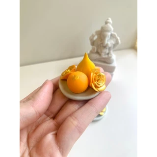 รวมจานถวาย ชุดบูชา พระเเม่ลักษมี พระพิฆเนศ ของถวายมงคล เสริมสิริมงคล จัดหิ้ง ดินปั้น a164