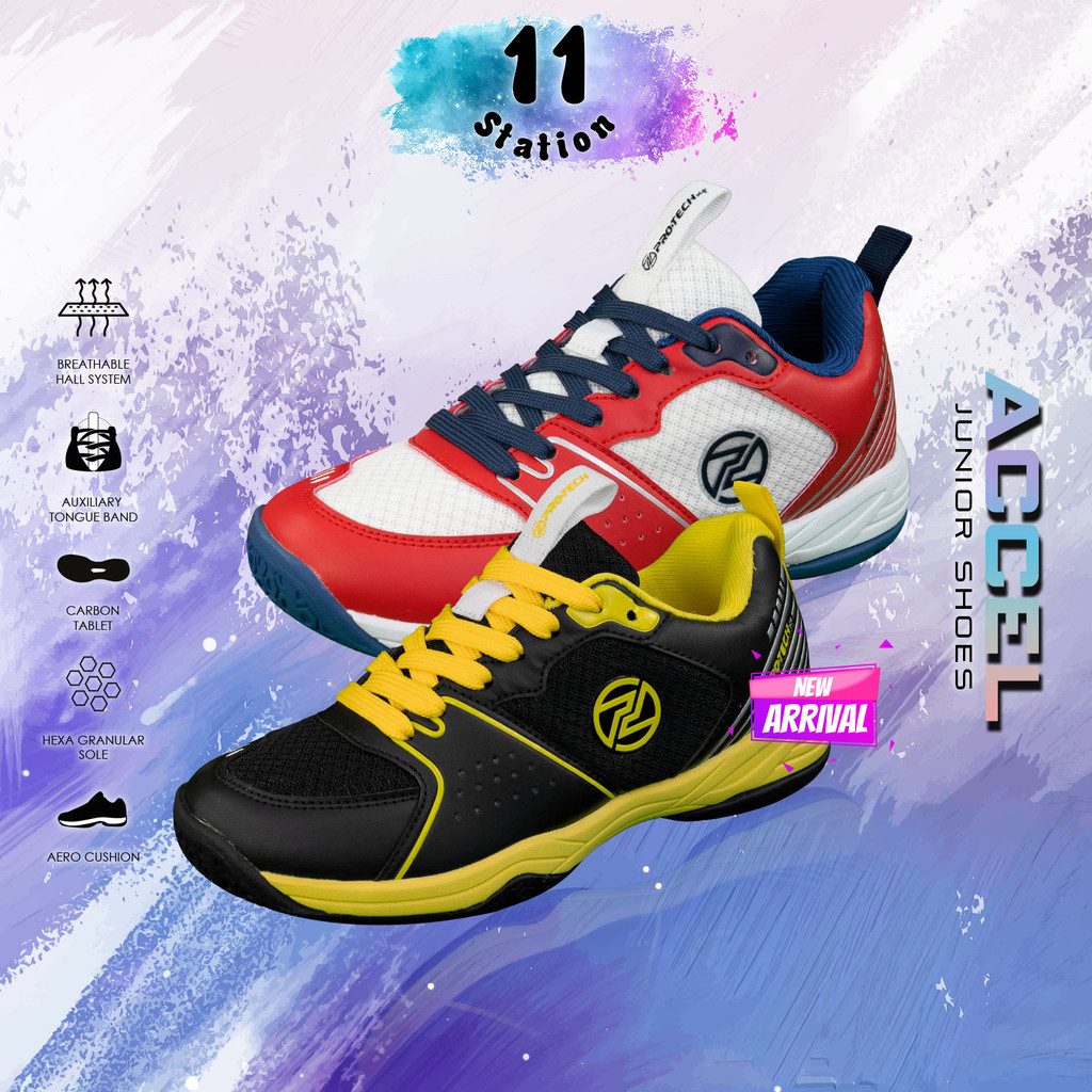 Protech Junior Badminton Court Shoes - Accel