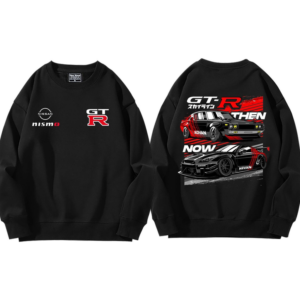 เสื้อกันหนาวคอเต่า GTR God of War แบบญี่ปุ่น JDM ดัดแปลง โดย Fever Friends ผลิตจากผ้าฝ้าย 100%, สวมใ