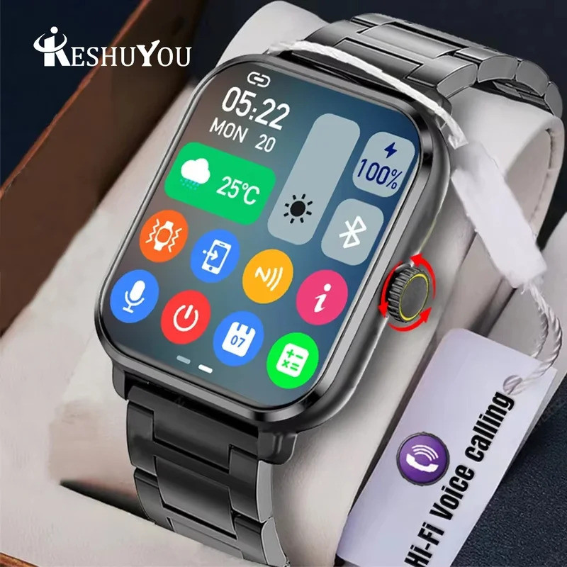 KESHOU ใหม่สมาร์ทนาฬิกา H9 Pro Max 2.01 นิ้ว HD บลูทูธข้อความการแจ้งเตือนโหมดกีฬา Smartwatch สําหรับ