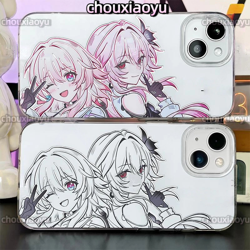เหมาะสําหรับ Redmi note 14 13 12 5G Xiaomi Poco X7 X6Pro X5 F7 F6 F5 F4 เคสโทรศัพท์ March 7th Evernight อะนิเมะ Glacier รูปแบบ