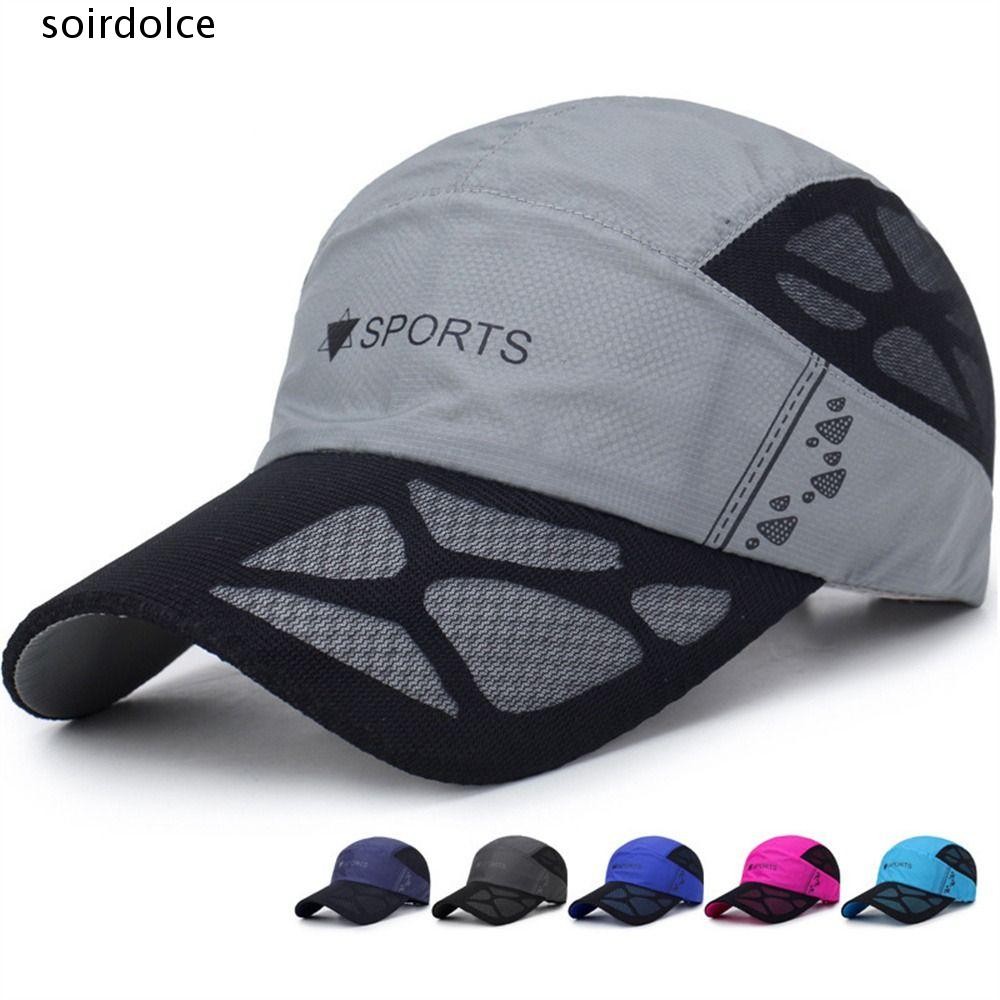 SOIRDOLCE เบสบอลหมวก, Quick Dry ปรับ Running Cap, Sun Cap Breathable Sun Protection Sun Visor เทนนิส