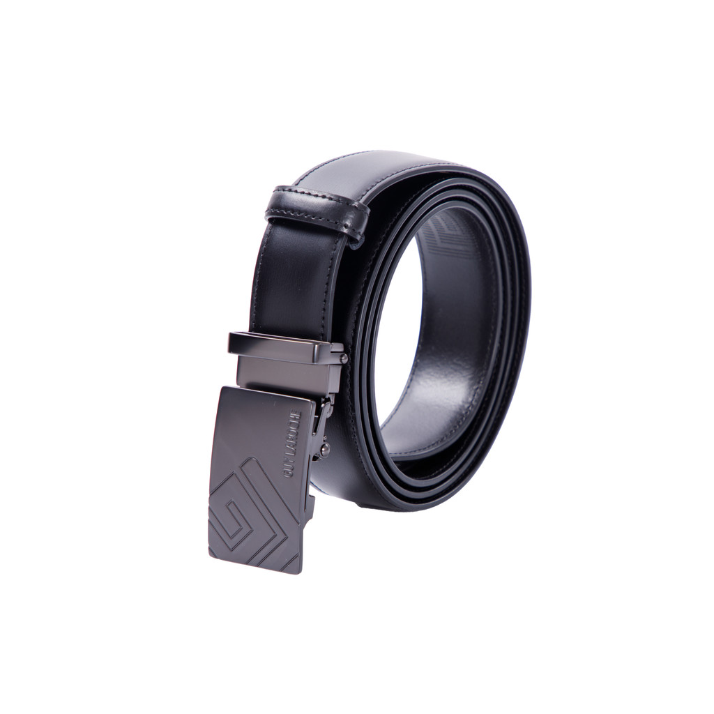 Guy Laroche เข็มขัดหนังผู้ชาย รุ่น MGB0071A - สีดำ