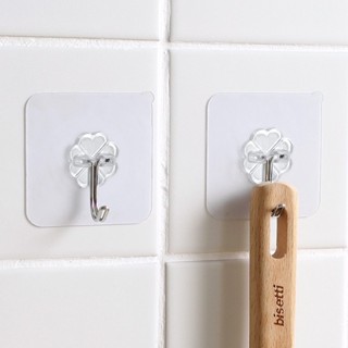 wall mount hooks ไม่ต้องเจาะตะขอแปะผนัง ตะขอแขวนติดผนัง ตะขอ…