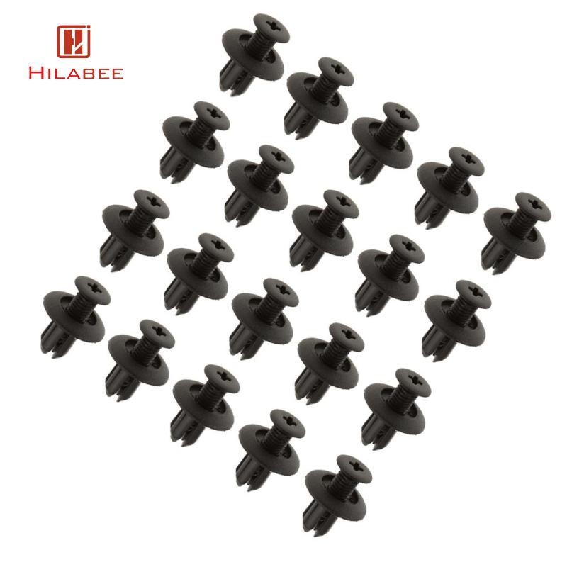 [UsusexaMY] 30X Hole Black Push In Fastener 91501-S04-003 91512-SX0-003 สําหรับ Triumphand