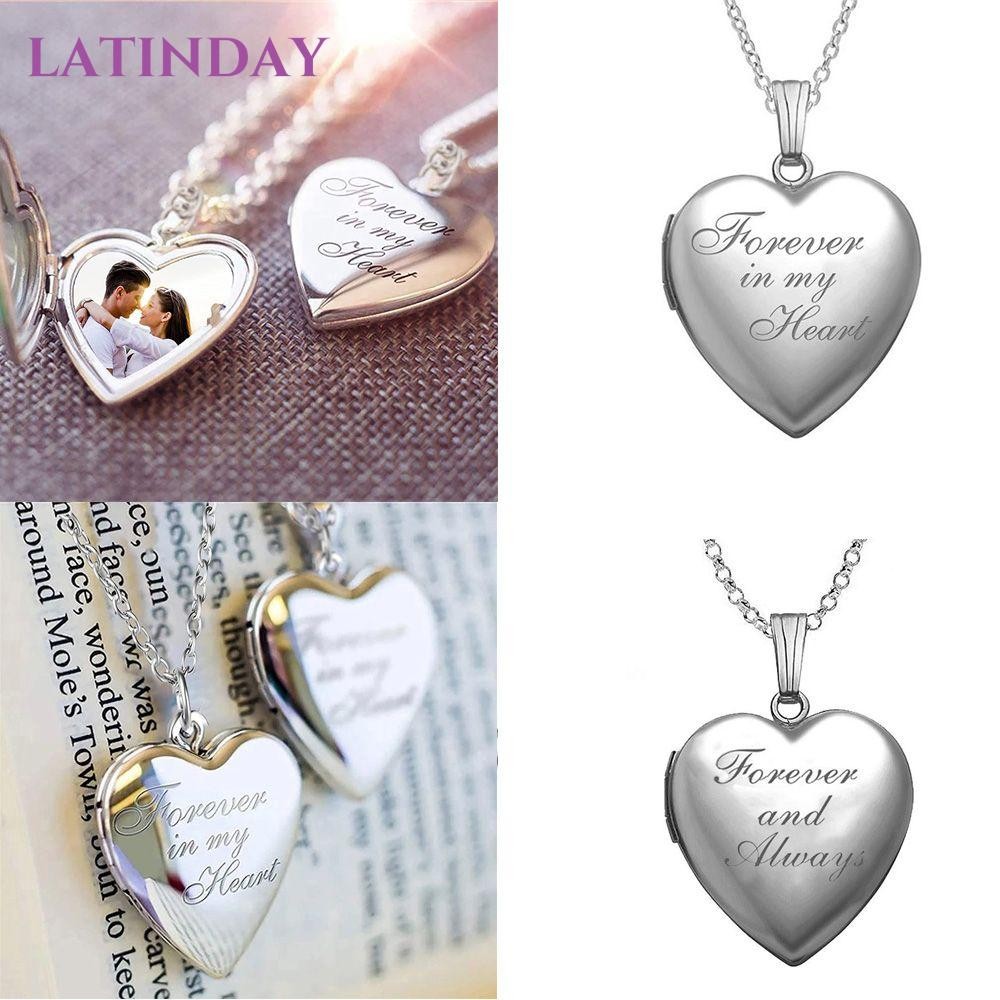 LATINDAY สร้อยคอ Jewelry Friend Lover Forever in my Heart Forever and Always Pendant