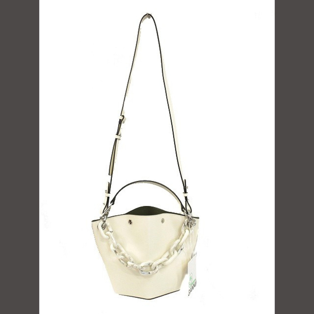 Ganni Shoulder Bag White Direct from Japan Secondhand